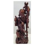 Asian Wood Carved Figurine 16"