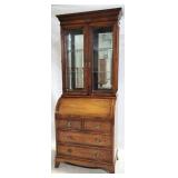 Hekman Bookcase Top Cylinder Roll Secretary