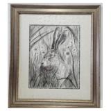 Rabbit in Grass & Flowers by Nathan Harden