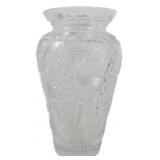 Monumental Cut Glass Vase 16.5"