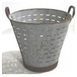 Metal Olive Bucket - 16" x 15"