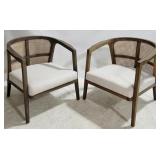 2 Furniture Classics Caned Arm Chairs