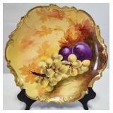 Limoges Artist Signed Hand Painted 10" Plate