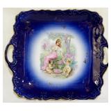 Austria Porcelain Handled Platter 9.5x11