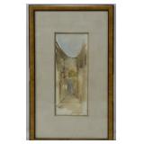 Signed Watercolor Frame 1972 14x18.5