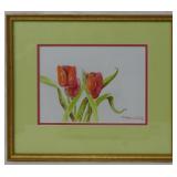 J. Ashby Watts "Tulips" 10.5x12