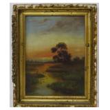 Signed Art "Pedals on the Water" OIl on Canvas