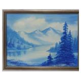Mary Columbus "Blue" Oil on Canvas