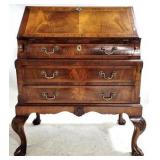 Antique Ladies Inlaid Slant Front Secretary