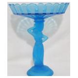 Fostoria Glass Rebecca Ribbon 13" Compote