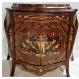 French Satinwood Inlay Serpentine Server