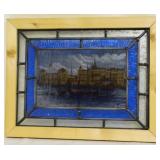 English Stained Glass Window 13x16.5