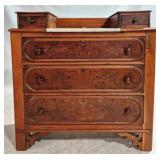 Victorian Walnut Chest w/ glove drawers