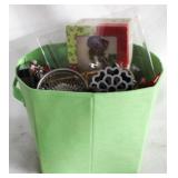 Cloth Tote with Assorted Linens