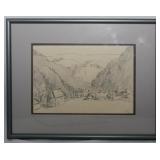 Framed Sketch 14.5x18