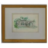Framed Watercolor 12.5x15.5