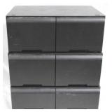 Lot of 3 Stacking VHS Tape Holders - 16" x 12"