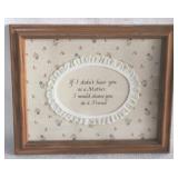 Framed "Mother" Print - 11.5" x 9.5"