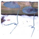 2 Metal Stands - 12 x 12 x 20
