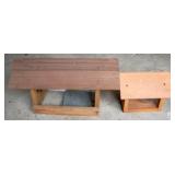 2 Wood Bird Houses - 10" x 20" x 10"