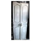 Plastic Storage Cabinet w/ contents - 26 x 70 x 18
