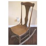 Wood Rocking Chair - 36" x 16" x 17"