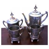 Silver Plated Tea Set - 4pcs