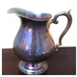 Silver Plated Pitcher - 9" tall