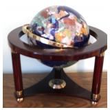 Globe w/ wood base - 15 x 12