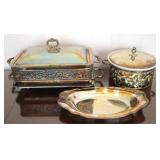 Lot of Silver Plated Dresser Items, 3pcs