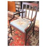 Embroidered Seat Chair - 38" x 24" x 17"