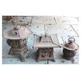3 cast Iron Lanterns
