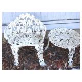 Cast Iron Table & Chair Set
