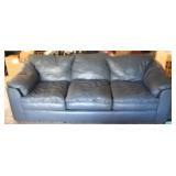 Leather Sofa - 89 x 36 x 34