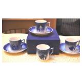 Royal Copenhagen Cups & Saucers w / Box