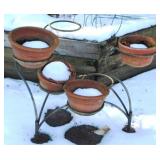 Metal Planter Stand - 33 x 30 x 26