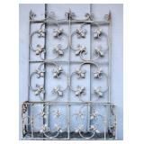 Metal Planter w/ trellis - 17 x 26 x 8