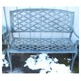 Metal Bench, 42 x 16 x 35