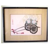Framed Oriental Artwork - 22 x 17