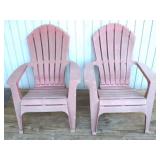 Plastic Chairs Set - 36" x 30" x 24"