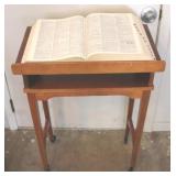 Bookstand with Dictionary - 24" x 13" x 33"