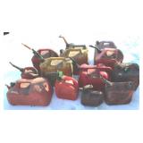 Lot of Assorted Gas Cans