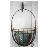 Metal Basket Planter - 15 x 9