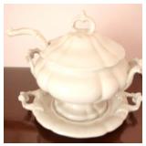 Soup Tureen w/ ladle & underplate