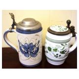 2 Steins - 7" tall