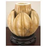 Carved Stone Vase - 6" Tall