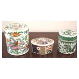 Oriental Ceramic Boxes with Lids