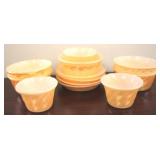 12 Piece Beach Luste Pyrex Dishes