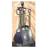 Brass Fireplace Set - 12" Tall