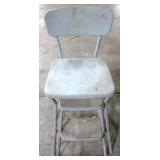 Metal Chair w / Steps - 34" x 14" x 14"
